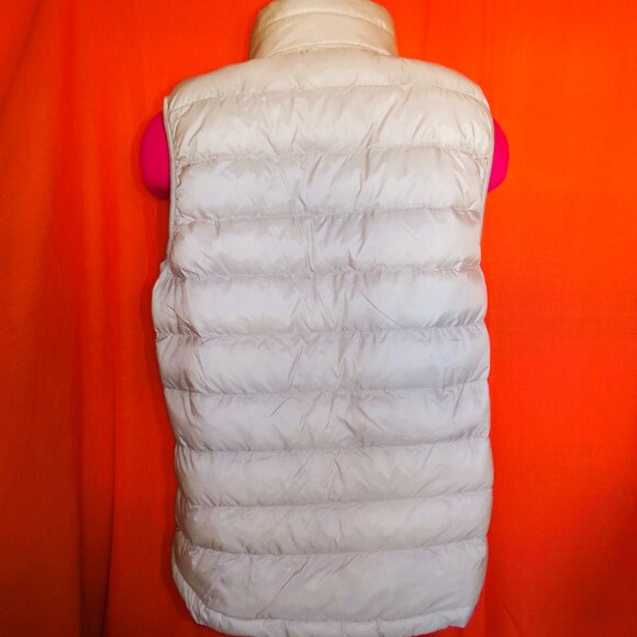 32 Degrees Heat Sleeveless Puffer Vest - Taupe Sz M - Picture 6 of 6